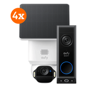 Eufy SoloCam E42 4-Pack + Video Doorbell E340