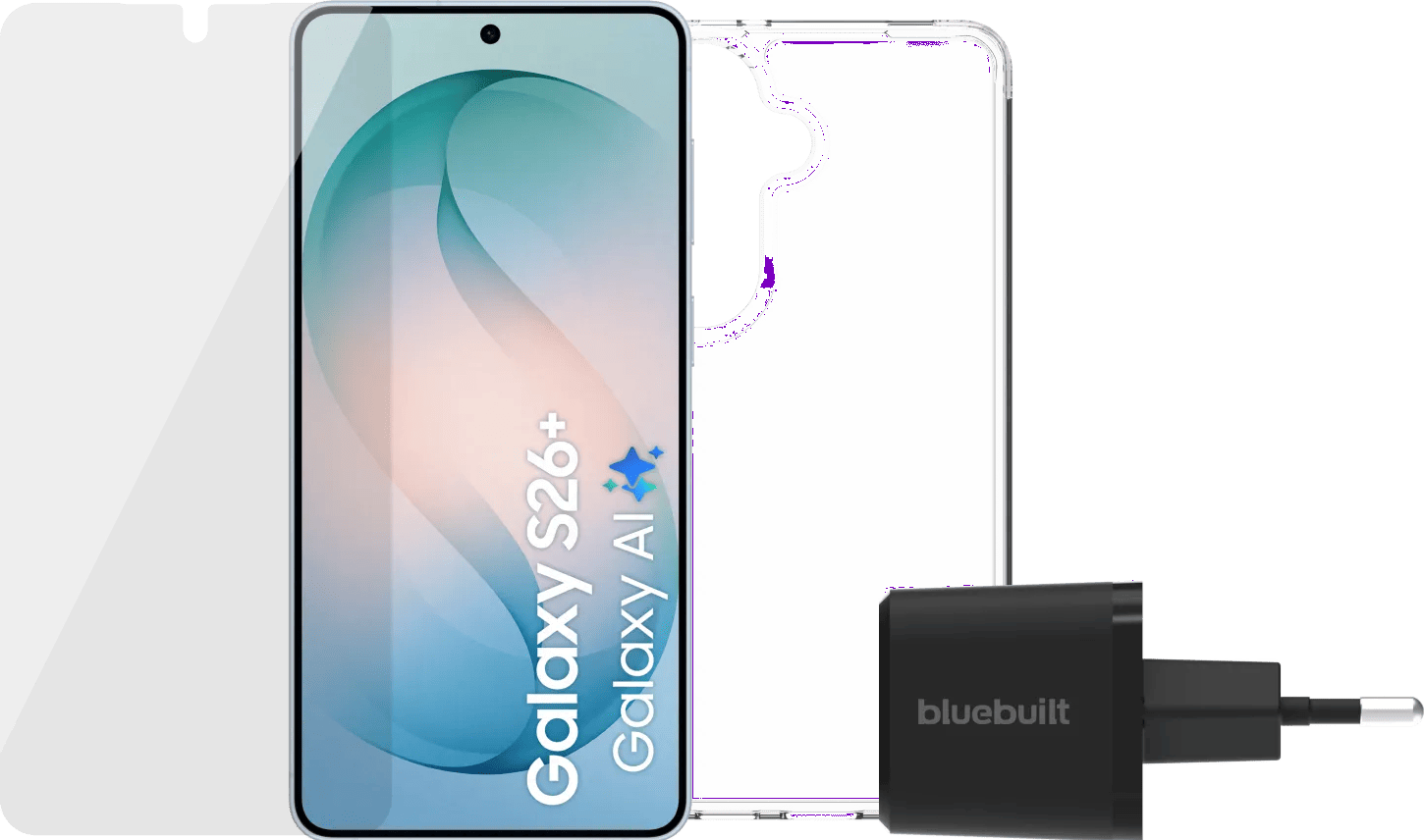 Samsung Galaxy S26 Plus 256GB Lichtblauw 5G + Compleet Accessoirepakket