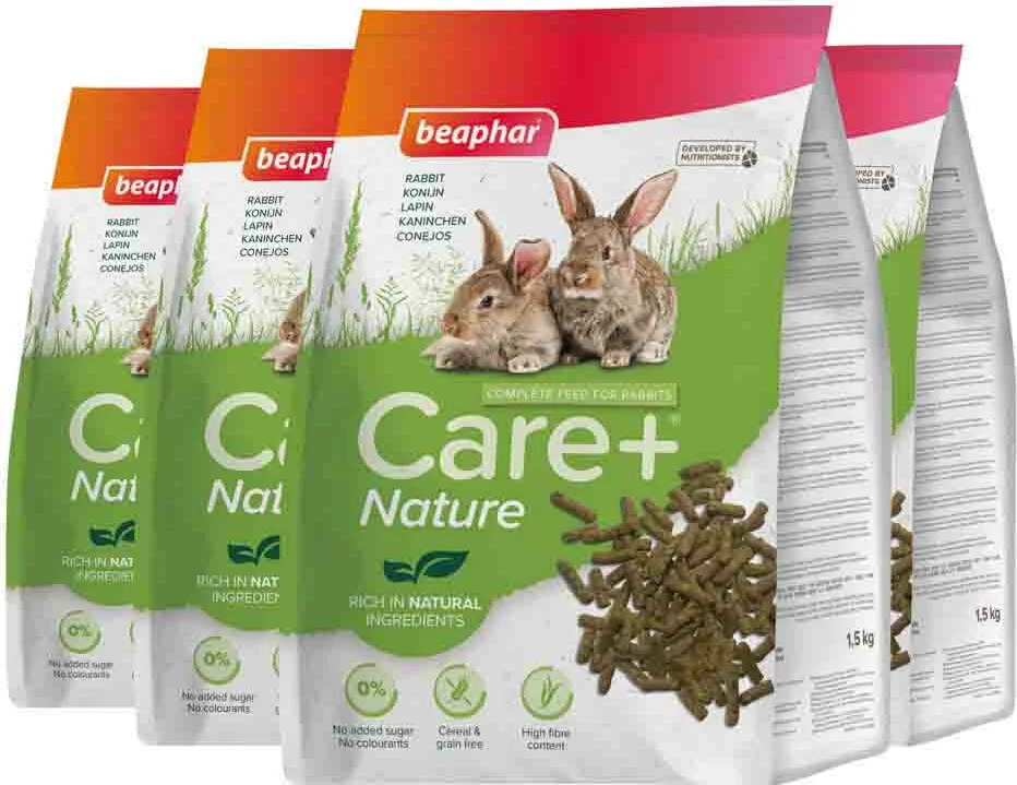 4x Beaphar Care+ Nature Konijn 1,5 kg
