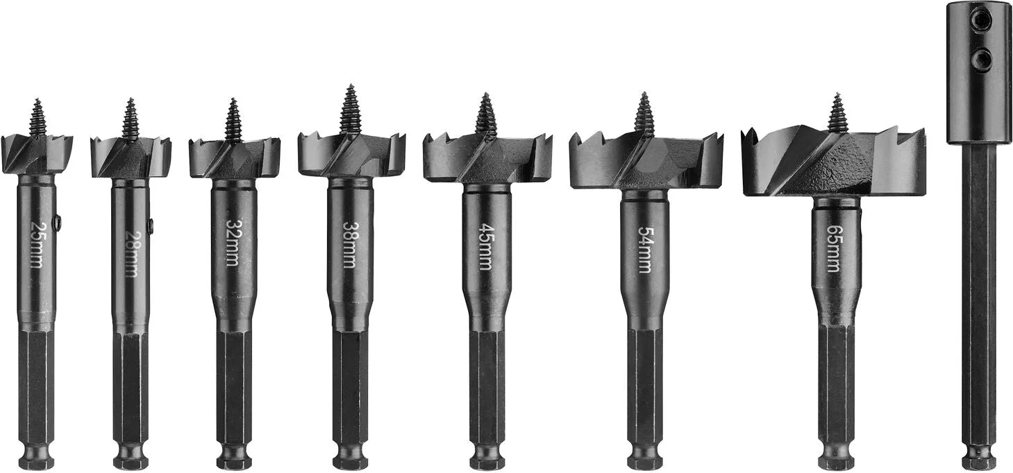 DeWALT DT4593 Cilinderkopboorset 8-delig 25-65mm + verlengstuk 140mm