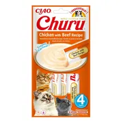 Ciao Churu Kattensnack Chicken & Beef 4 x 14 gr