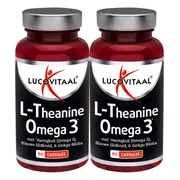 2x Lucovitaal L-theanine Omega 3 90 capsules