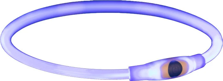 Trixie - Halsband Usb Flash Light Lichtgevend Oplaadbaar Tpu Blauw