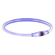 Trixie - Halsband Usb Flash Light Lichtgevend Oplaadbaar Tpu Blauw
