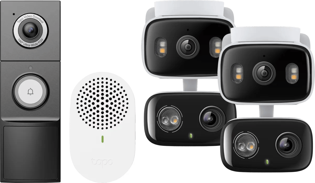 TP-Link Tapo C246D Duo Pack + D235 Smart Battery & Wired Doorbell