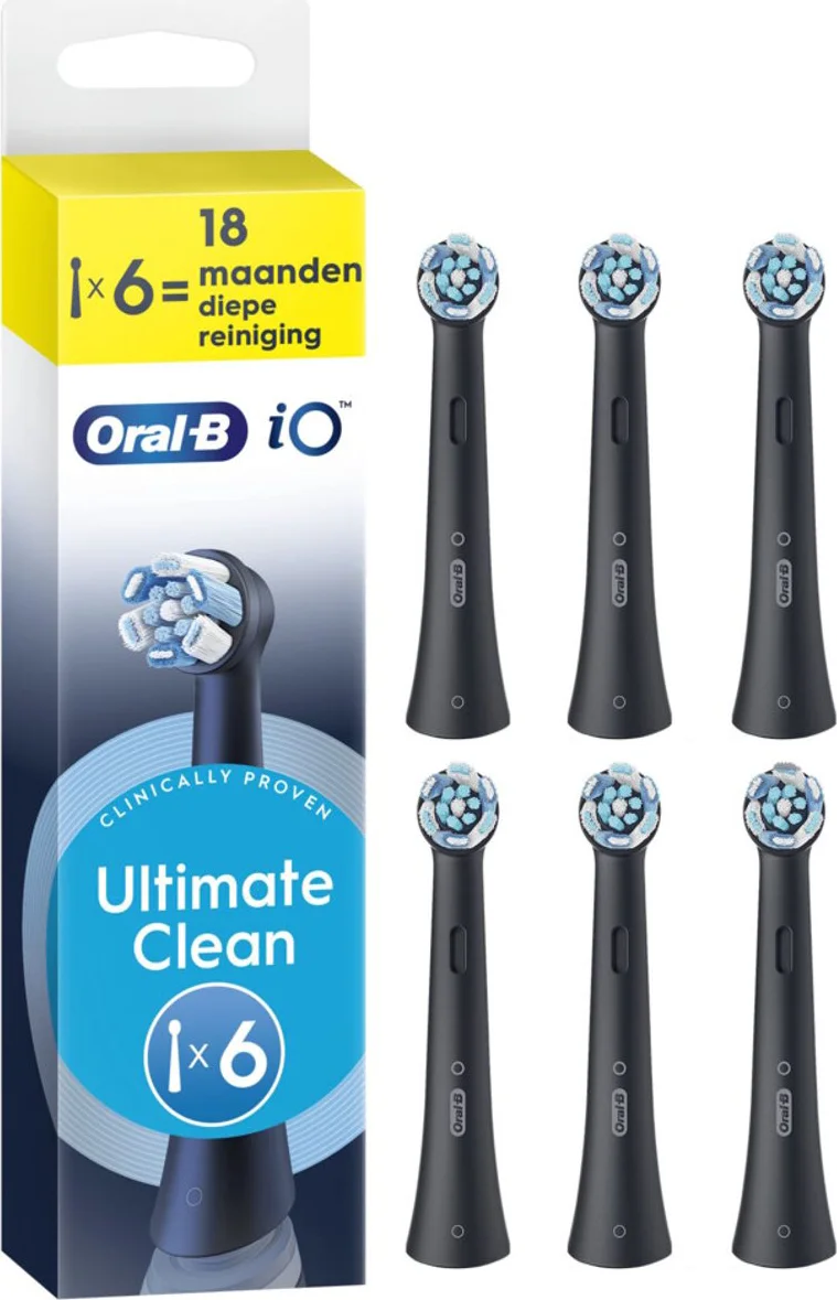 Oral-B iO Ultimate Clean Zwart (6 stuks)