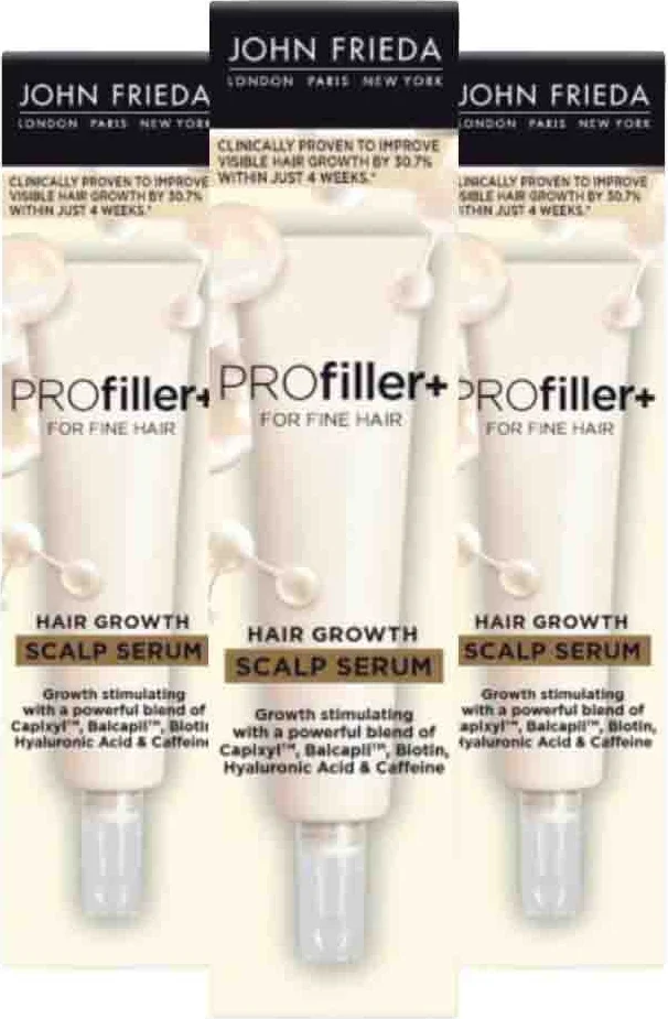 3x John Frieda PROfiller+ Thickening Scalp Serum 50 ml