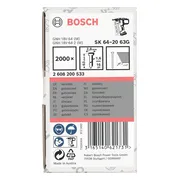 Bosch Professional Afwerknagel verzinkt 63mm 20° 16Ga VE=2000 - 2608200533