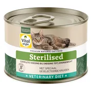 12x Vitalstyle Kattenvoer Blik Overgewicht 200 gr