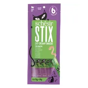 12x Schesir Kattensnack Stix Eend 6 x 15 gr