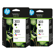 HP 303 4-Kleuren Pack (2 stuks)