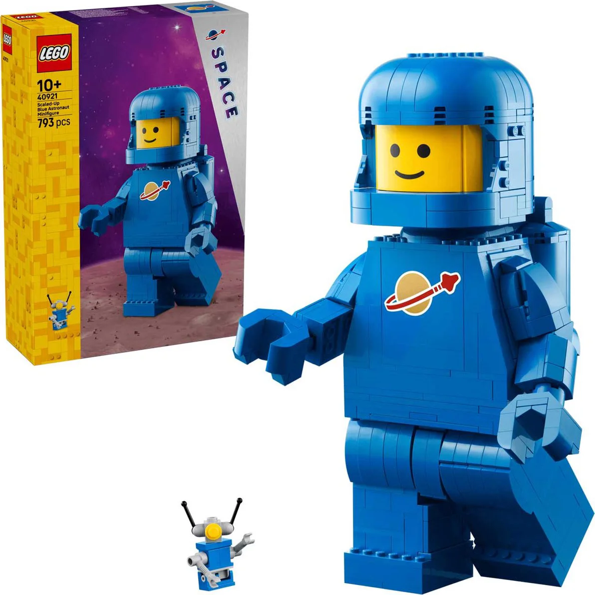LEGO Grote blauwe minifiguur van een astronaut 40921