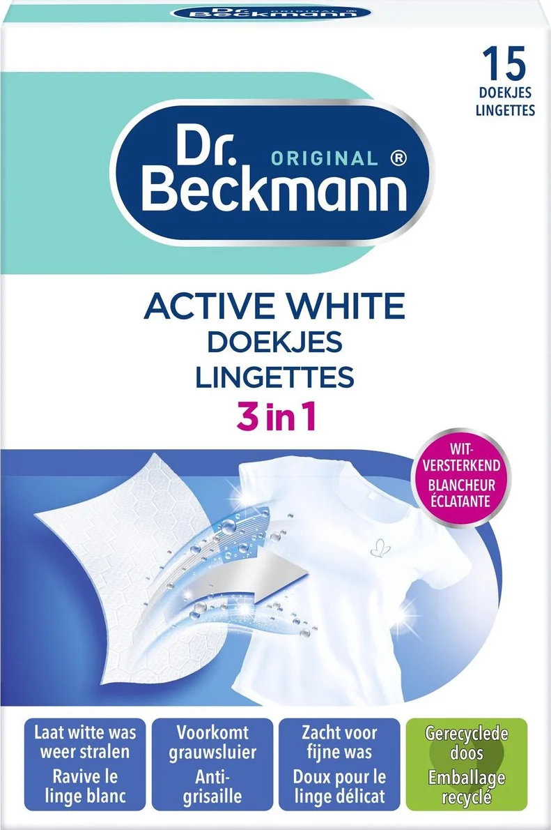 Dr Beckmann Active White Doekjes 15ST