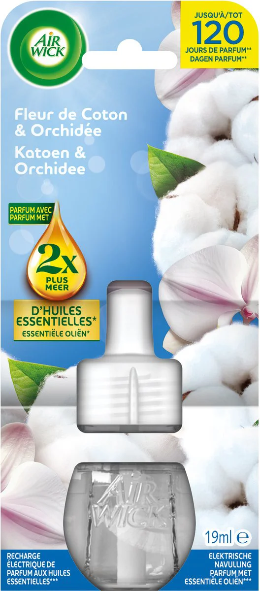 Air Wick Elektrische Luchtverfrisser Katoen & Orchidee 19 ml