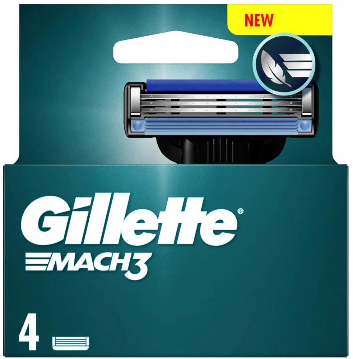 Gillette Mach3 Scheermesjes 4ST