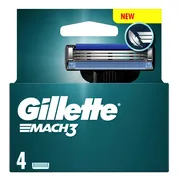 Gillette Mach3 Scheermesjes 4ST