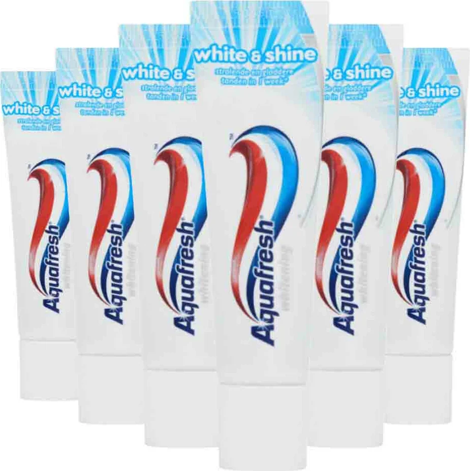 6x Aquafresh Tandpasta Whitening Mini 15 ml