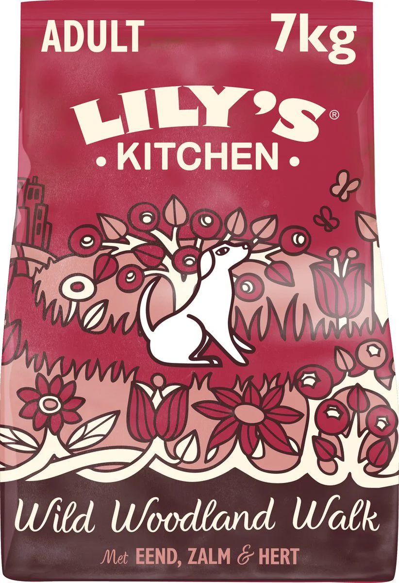 Lily's Kitchen Hondenvoer Droog Wild Woodland Walk Eend - Zalm - Hert 7 kg