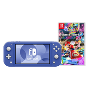Nintendo Switch Lite Blauw + Mario Kart 8 Deluxe Switch