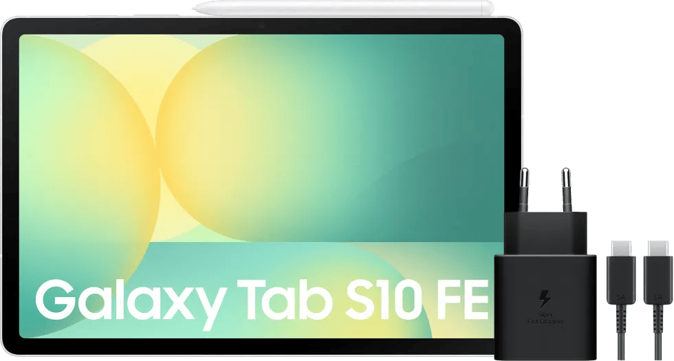 Samsung Galaxy Tab S10 FE 10,9 inch 256GB Wifi Zilver + Oplaadpakket