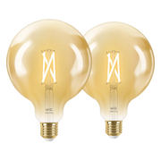 WiZ Smart Filament lamp Globe XL 2-pack - Warm tot Koelwit Licht - E27
