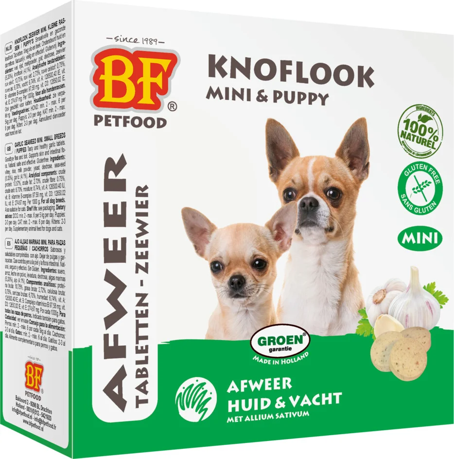 BF Petfood Hondensnoepjes Anti-Vlo Knoflook - Zeewier Mini 100 stuks