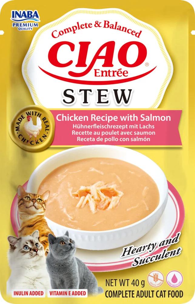 Ciao Entrée Stew Chicken & Salmon 40 gr