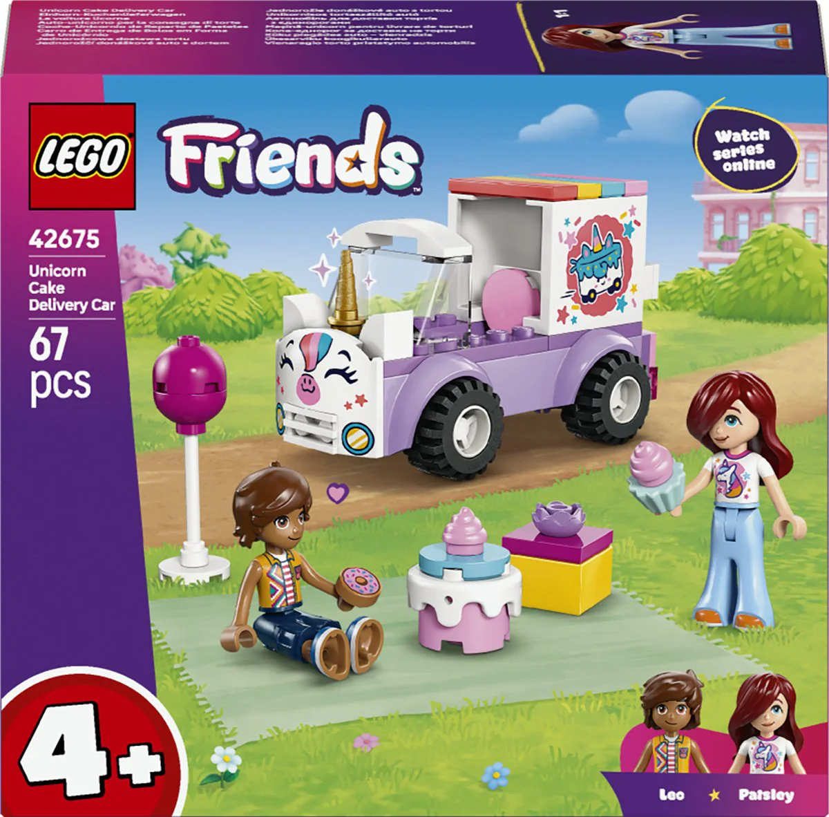 LEGO Friends Eenhoorn taartenbezorgauto 42675