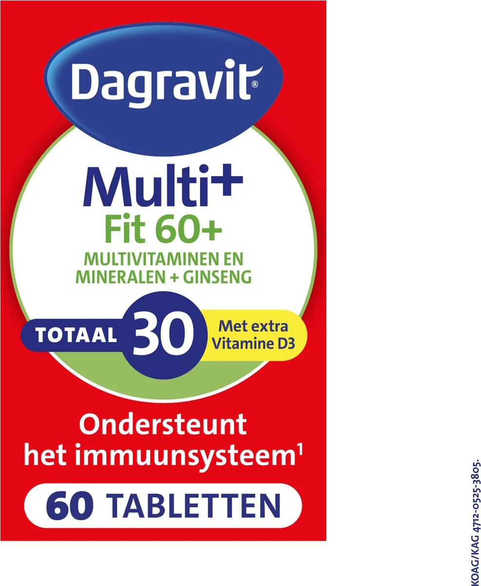 Dagravit Vitaal 60+ Multivitaminen 60 tabletten