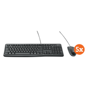 Logitech MK120 Toetsenbord en Muis QWERTY 5-Pack