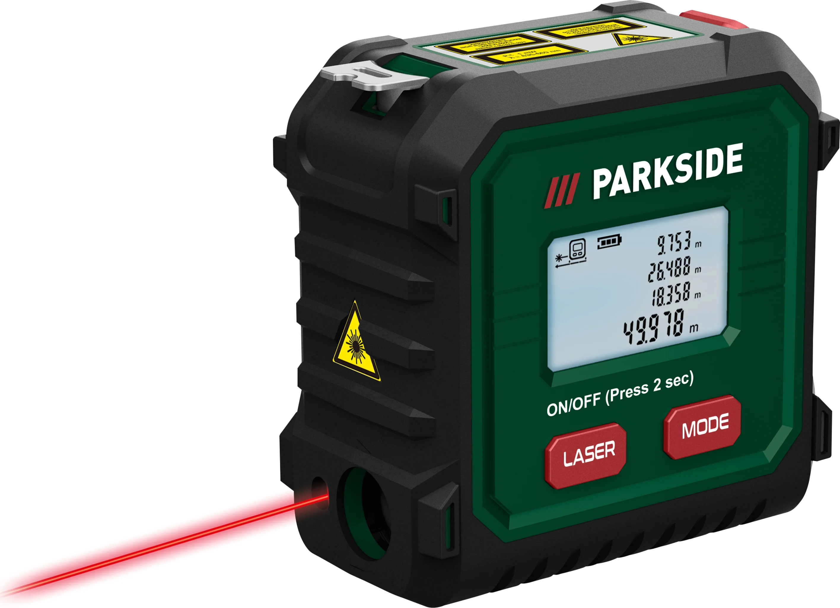 PARKSIDE Rolmaat met laserafstandsmeter
