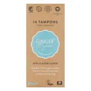 Ginger Organic Tampons Super Met Applicator 12ST