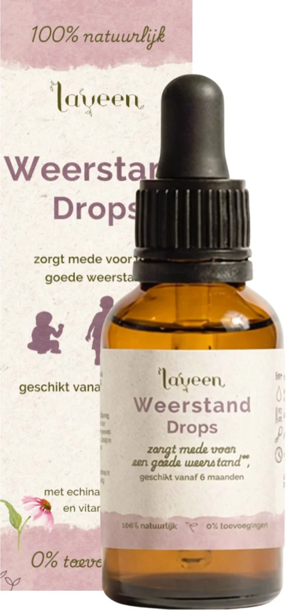 Laveen Weerstand Drops - Echinacea, vitamine C en zink druppels 30ML