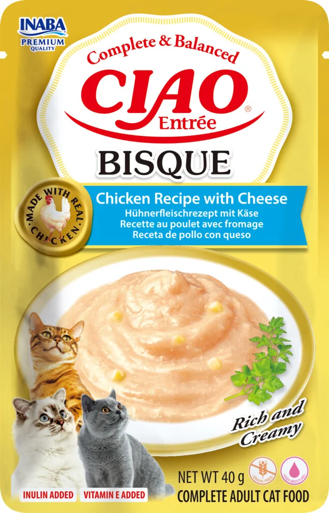 Ciao Kattenvoer Entrée Bisque Chicken & Cheese 40 gr