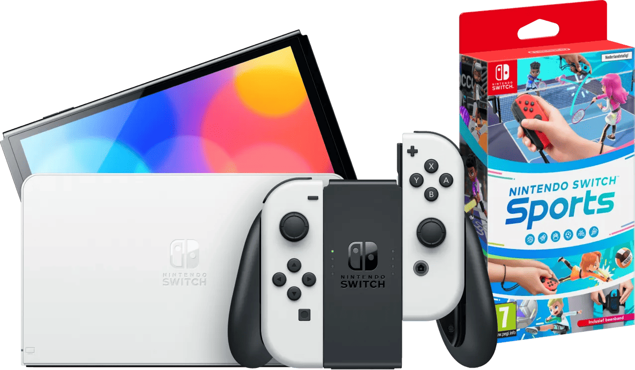 Nintendo Switch OLED Wit + Nintendo Switch Sports