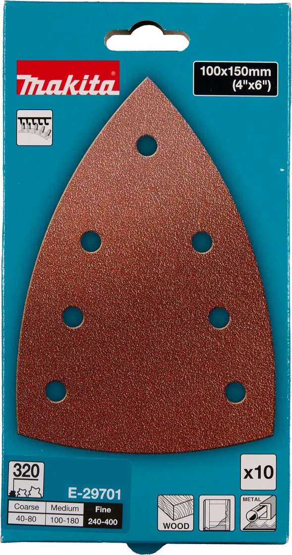 Makita E-29701 Delta schuurvel 100x150 A320 VE=10
