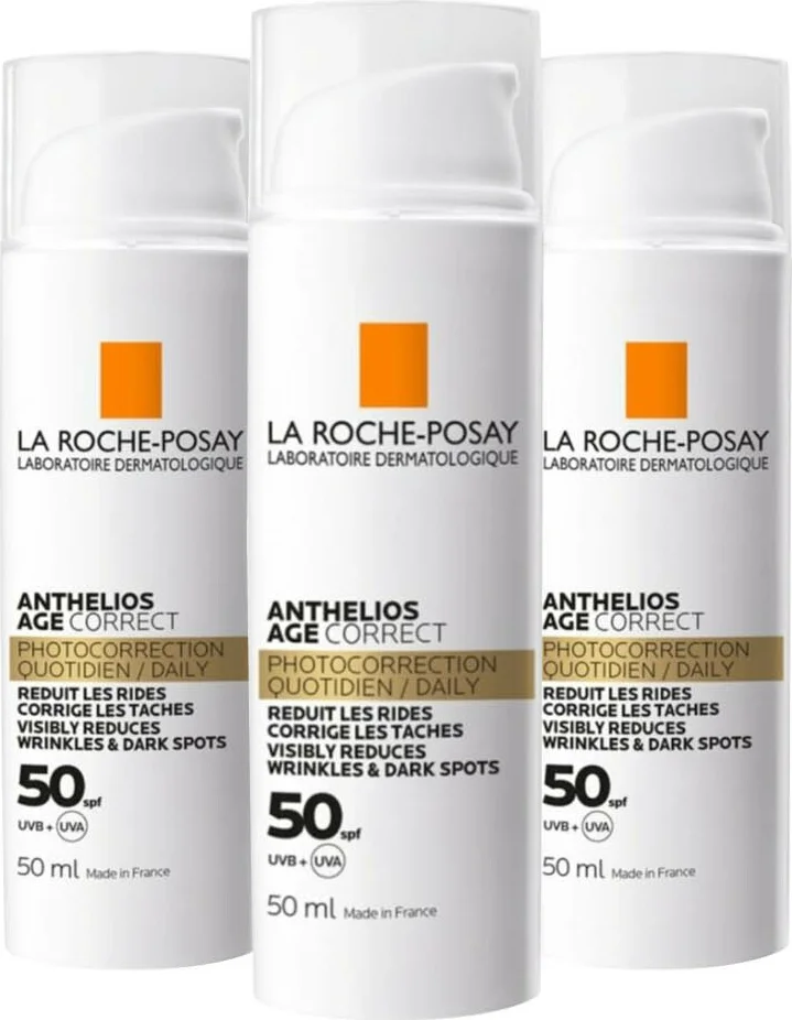 3x La Roche Posay Anthelios Age Correct SPF 50+ 50 ml