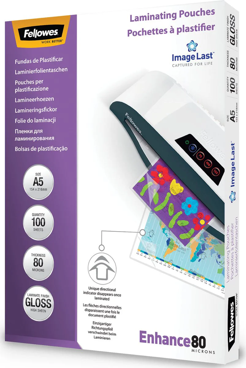 Fellowes Lamineerhoezen ImageLast 80 mic A5 (100 Stuks)