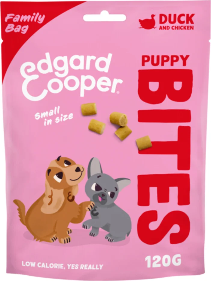 Edgard & Cooper Puppy Bite S Eend & Kip 120 gr