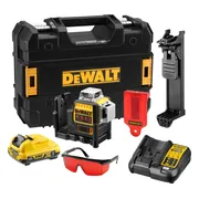 DeWALT DCE089D1R Zelfnivellerende kruislijnlaser rood 12V XR 2.0Ah in TSTAK