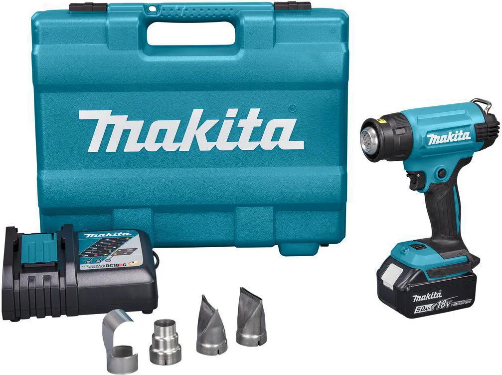 Makita DHG181RT Accu Heteluchtpistool 18V 5.0Ah in koffer