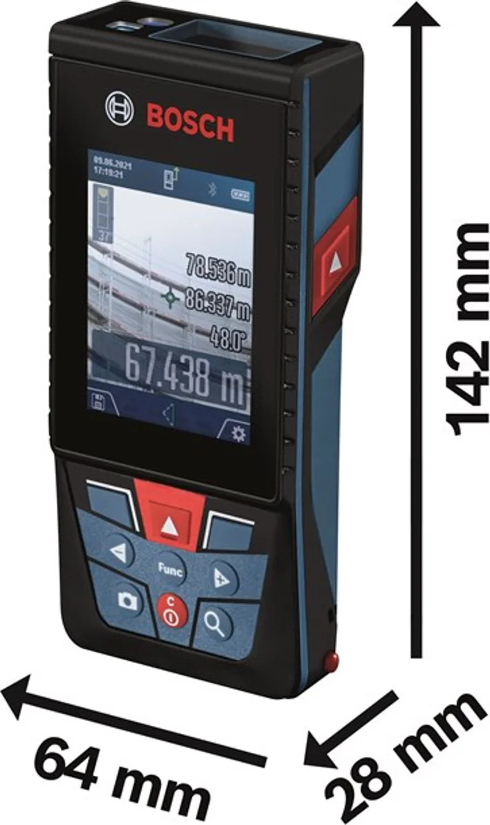 Bosch Professional PRO GLM 150-27 C Laserafstandsmeter 150m Rood - 0601072Z00