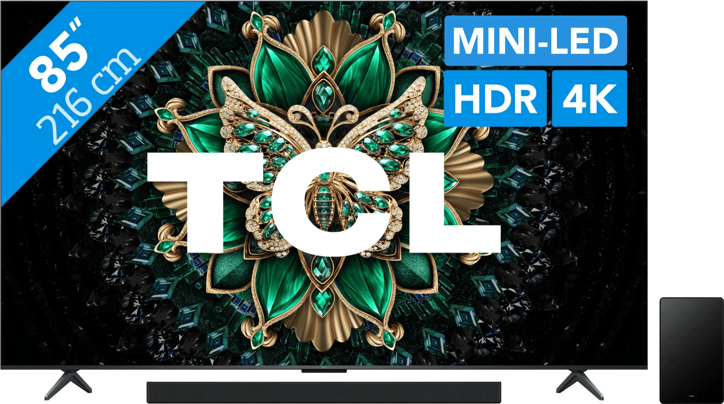 TCL 85" QD Mini-led C61K 4K (2025) + TCL Q65H