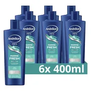 6x Andrélon Shampoo For Men Marine Fresh 400 ml