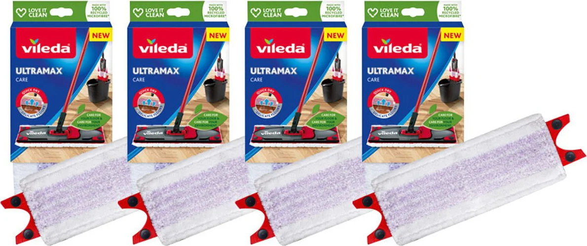4x Vileda Ultramax Care Navulling