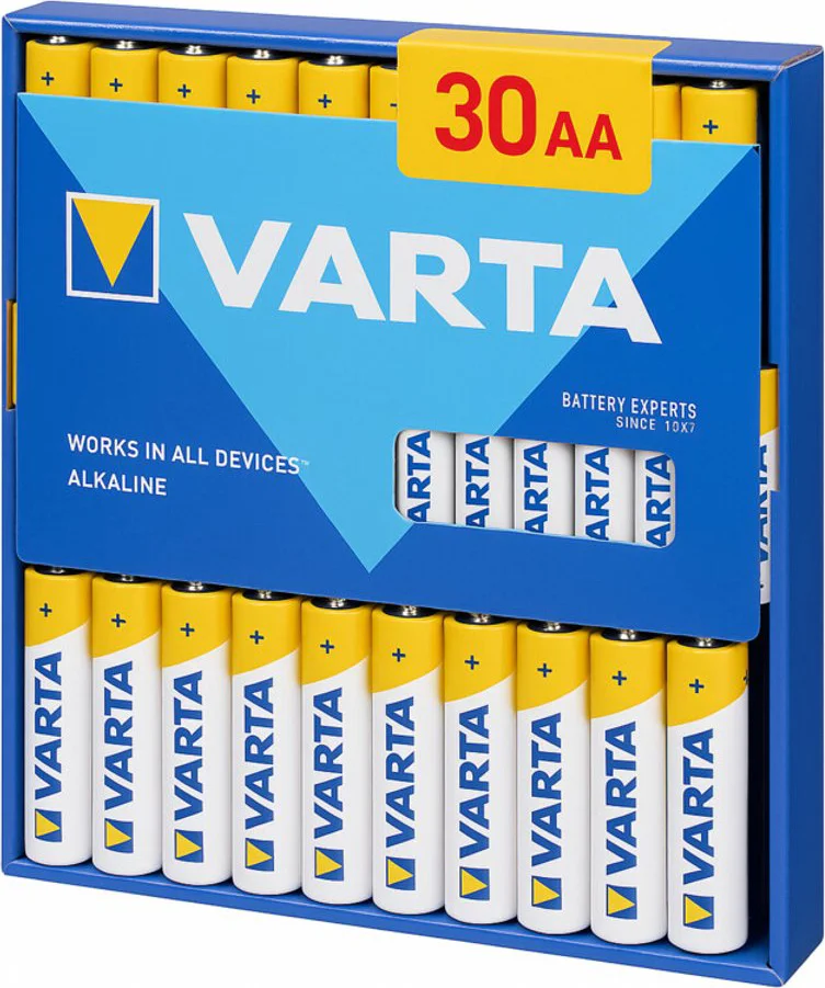 Varta Batterijen AA Blister 30 stuks