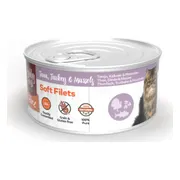 HobbyFirst Feline Blik Zachte Filets Tonijn & Kalkoen & Mossel 70 gr