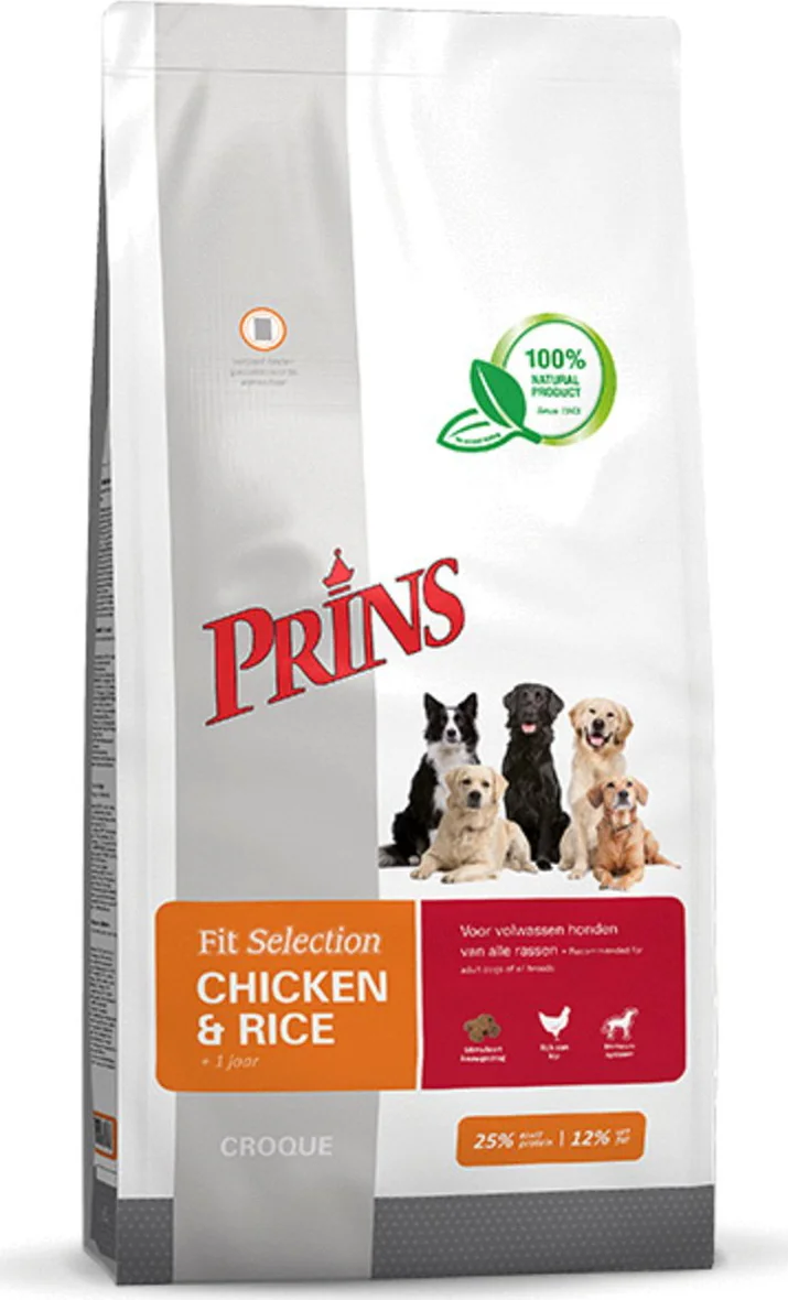 Prins Fit Selection Kip & Rijst Hondenvoer 2 kg