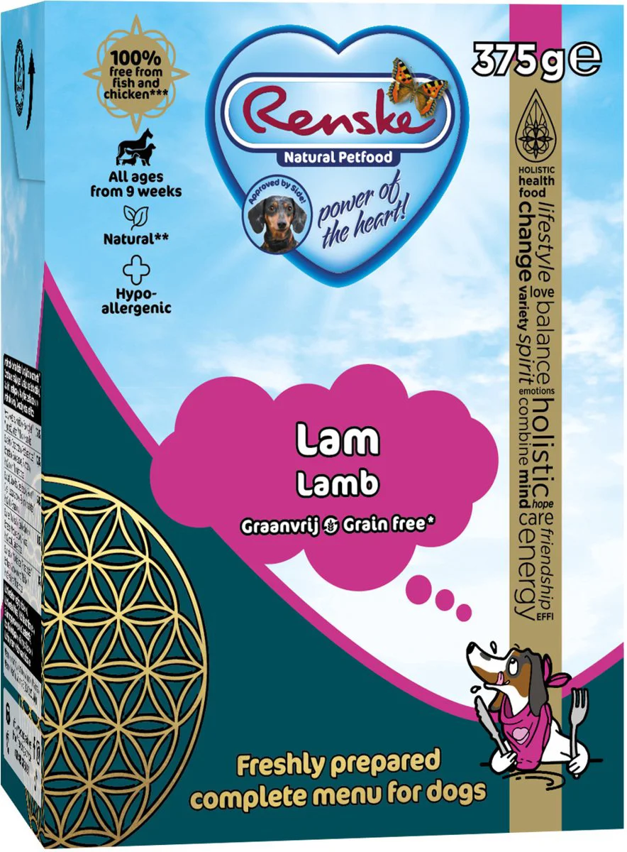 Renske Vers Graanvrij Tetra Hondenvoer Nat Lam 375 gr