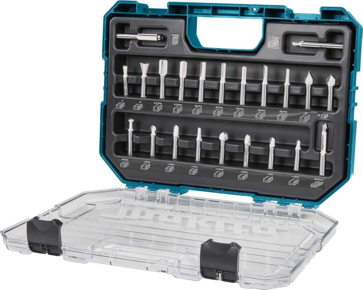 Makita D-74784 Frezenset 8mm 22-delig